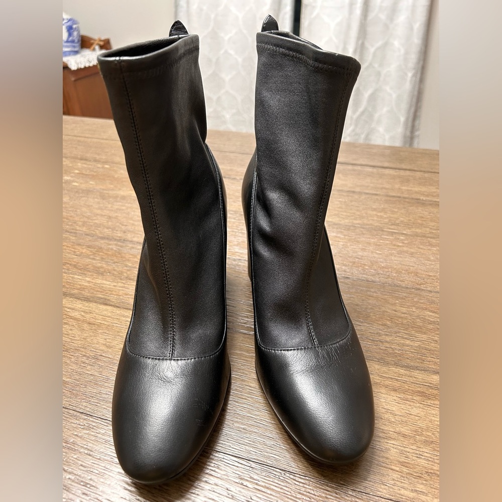 COACH Giana‎ Black Leather Stretch Bootie G2827 Size 9.5B - Picture 14 of 16